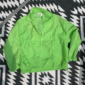 Jaques Moret Vintage Lime green packable Windbreaker